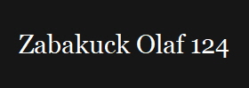 Zabakuck Olaf 124
